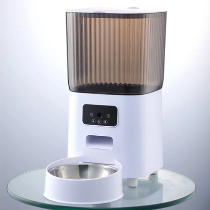 5L Double Bowl Smart Automatic Pet Dog Cat Feeder With Camera Voice Recorder