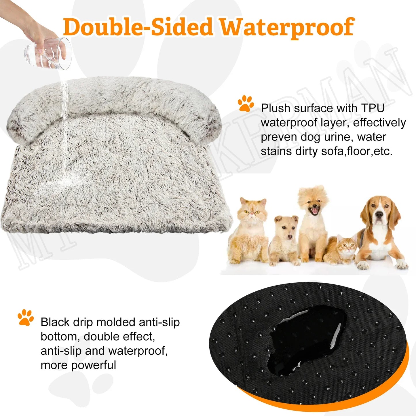 S-L Washable Pet Cat Dogs Sofa Bed Cushion Mat