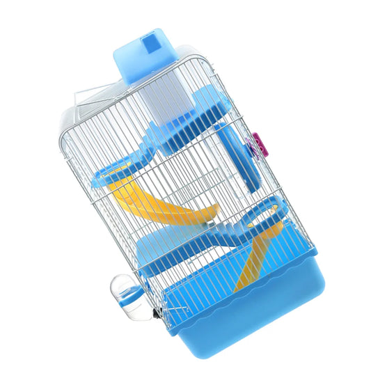 3 Layer Small Animal Pet Hamster Cage Portable Crate