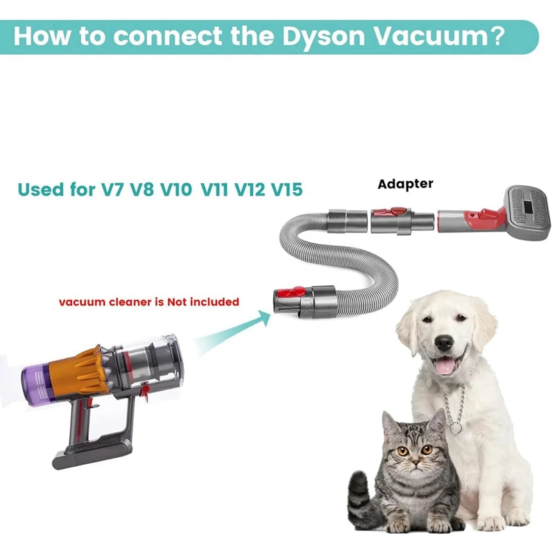 Pet Dog Grooming Brush Attachment Kit For Dyson Vacuum V7 V8 V10 V11 V12 V15