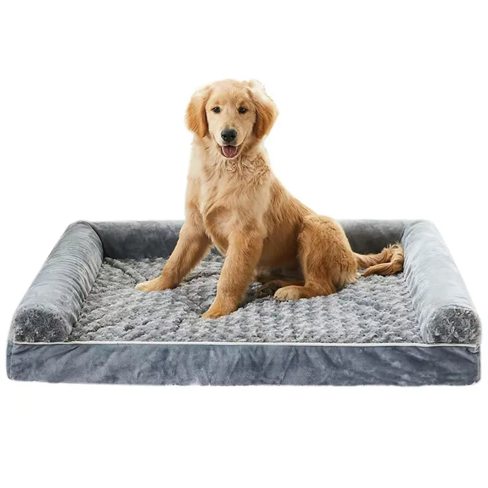 S-XL Pet Dog Cat Pet Machine Washable Bolster Bed Mat