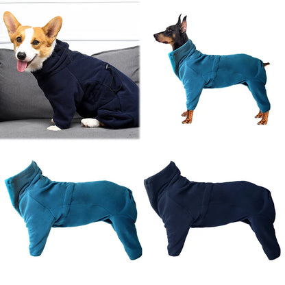 XS-XL Pet Dog Polar Fleece Jumpsuit Jacket Vest Apparel Outfit Clothes