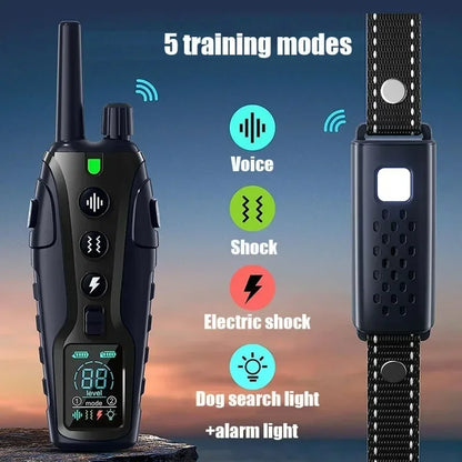 2000m Pet Dog Smart Anti Bark Training Collar with Remote