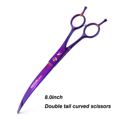 8" Stainless Steel Pet Dog Cat Grooming Scissors Combs Kits