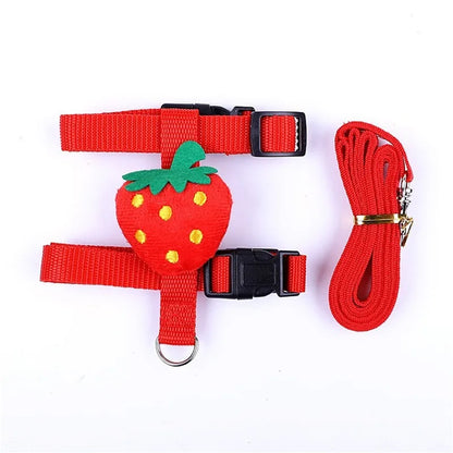 Pet Rabbit Small Animal Adjustable Harness and Leash Set