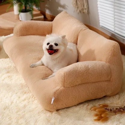 M-2XL Pet Dog Cat Sofa Lounger Bed Waterproof with Backrest