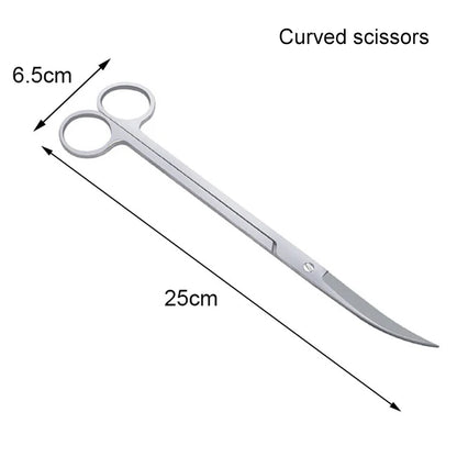 Stainless Steel Aquarium Fish Tank Cleaning Tools Scissors Tweezers