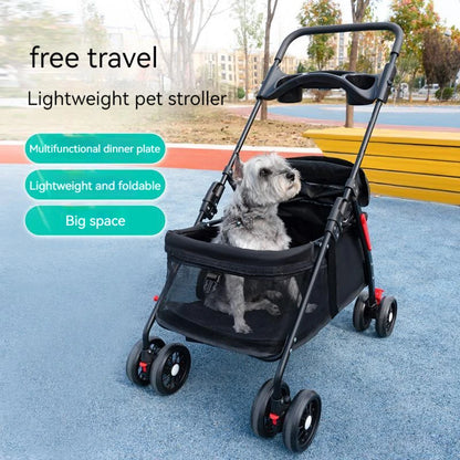 Lightweight Folding Walking Pet Dog Cat Stroller