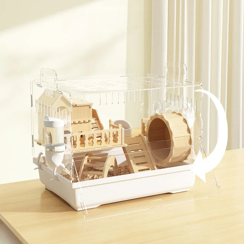 Small Animal Pet Hamster Acrylic Cage House