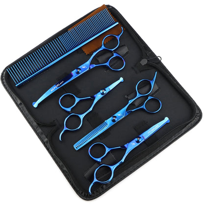 5pc Stainless Steel Pet Dog Cat Grooming Scissors Comb Sets