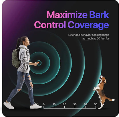 Pet Dog Rechargeable Ultrasonic Repeller Anti Dog Bark Deterrent With LED Flashlight