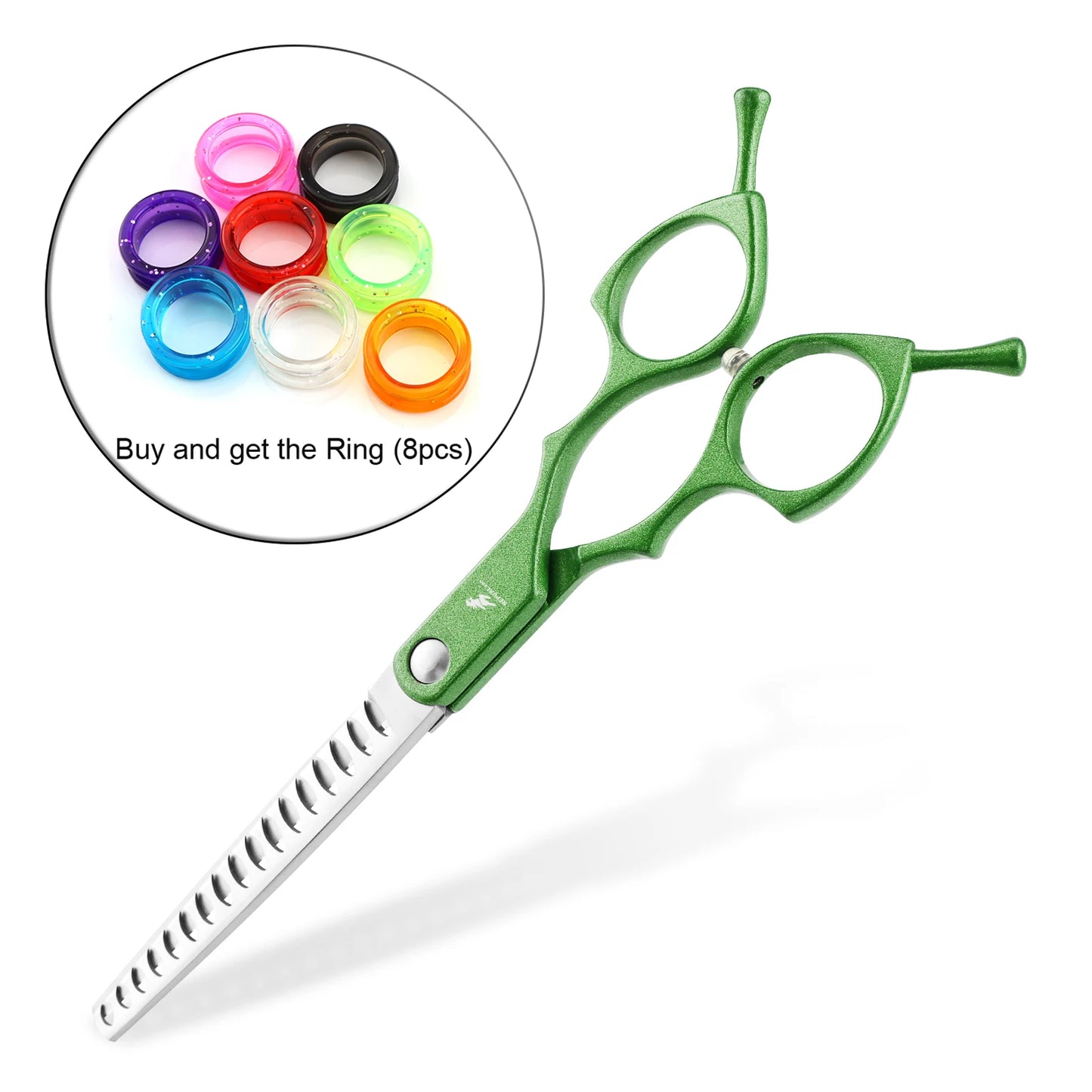 6.5" Pet Dog Cat Fish Bone Thinning Grooming Scissors