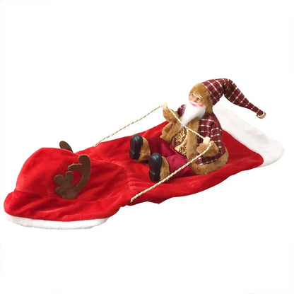 S-2XL Pet Dog Christmas Santa Claus Riding Costume