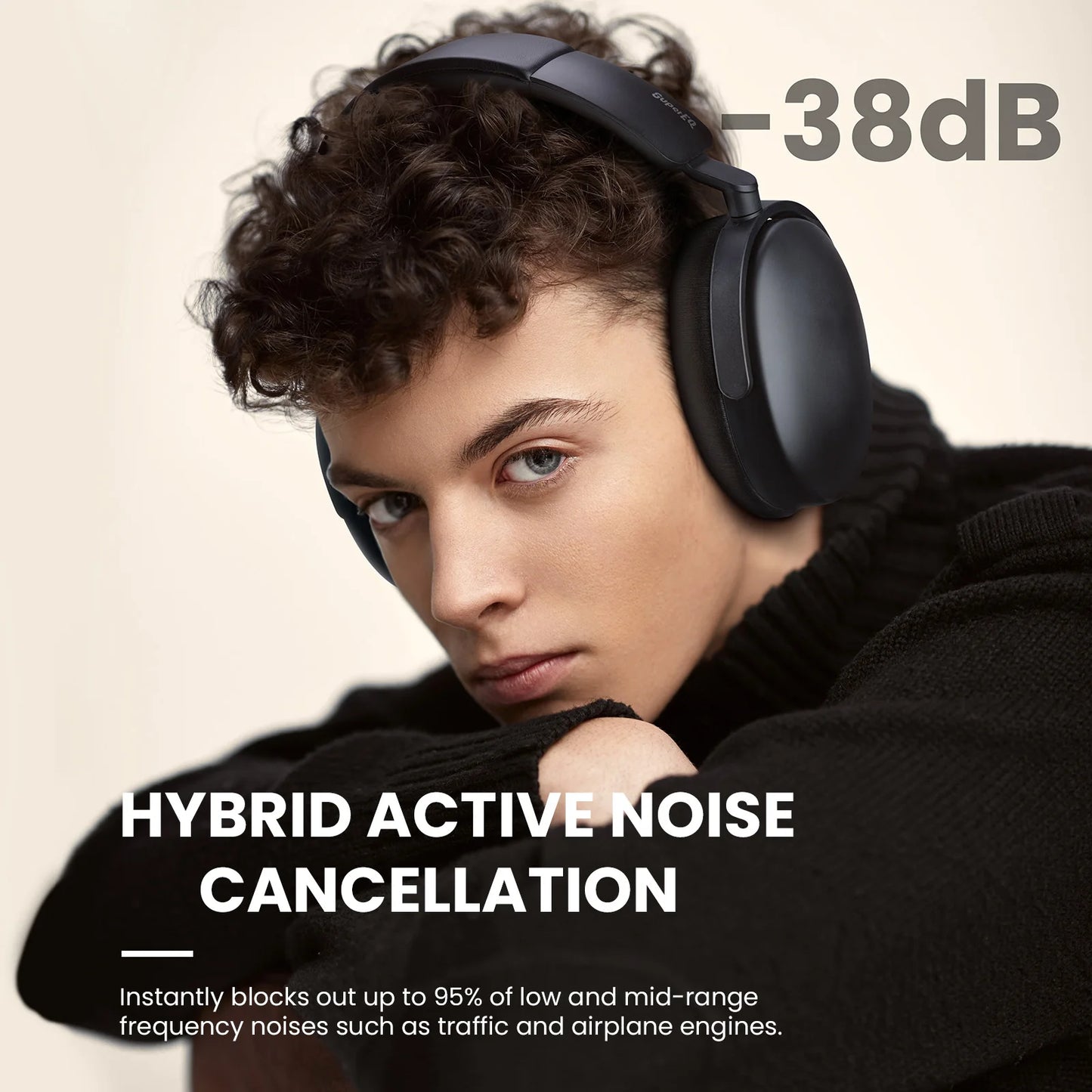 Oneodio SuperEQ A200 Headphones with Hybrid Active Noise Canceling