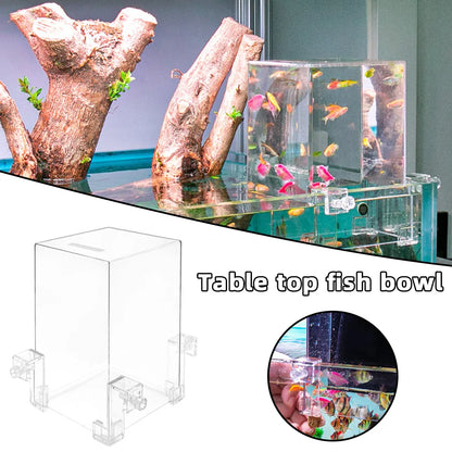 Negative Pressure Aquarium Fish Tank Isolation Breeding Extender