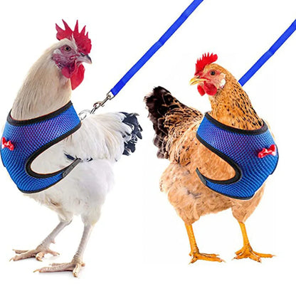 Adjustable Breathable Pet Duck Chicken Harness Vest Leash