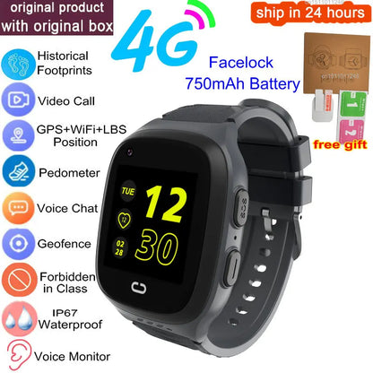 4G Kids Smart Watch GPS Video Call IP67 Waterproof Tracker