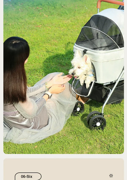 Detachable Lightweight Foldable Pet Dog Cat Stroller