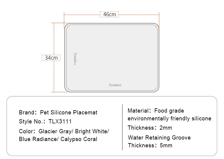 Waterproof Silicone Pet Dog Cat Feeding Mat