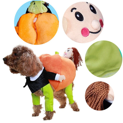 S-2XL Pet Dog Halloween Party Clothes Cosplay Apparel Outfits