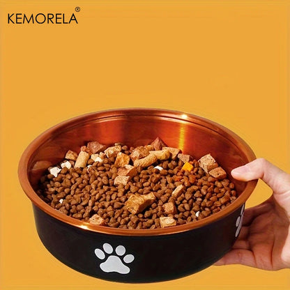 Stainless Steel Anti-Slip Pet Cat Dog Food Water Bowls