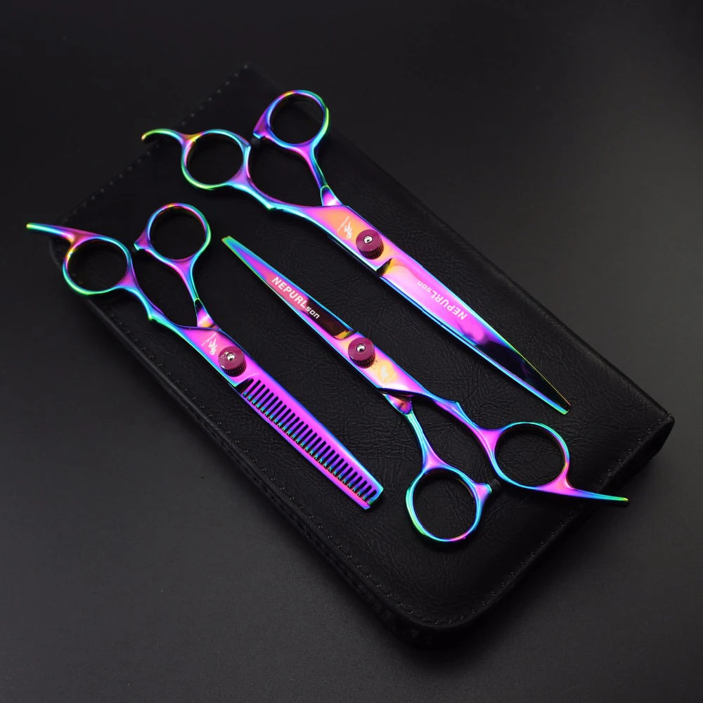 4pc Stainless Steel Pet Dog Cat Grooming Scissors Comb Sets