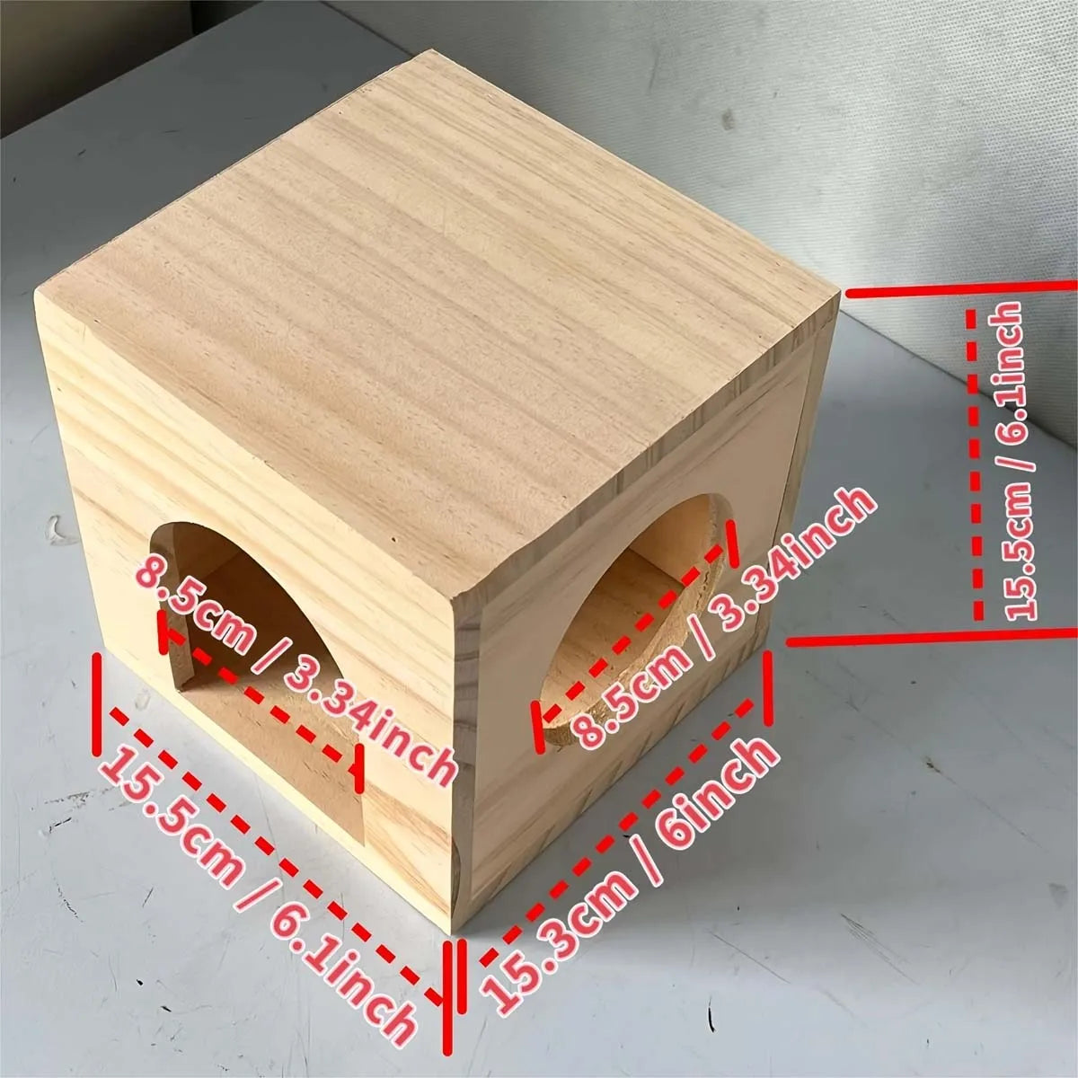 Pet Hamster Small Animal Wooden House Hideaway