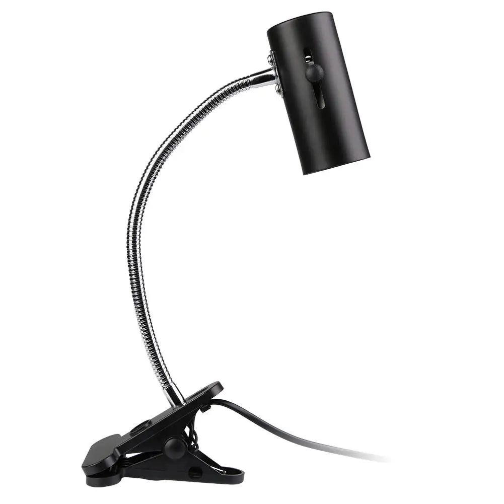 Reptile Amphibian Fish Tank Clip-on Heating Light Holder 360 Degree Rotation E27 Lamp-socket