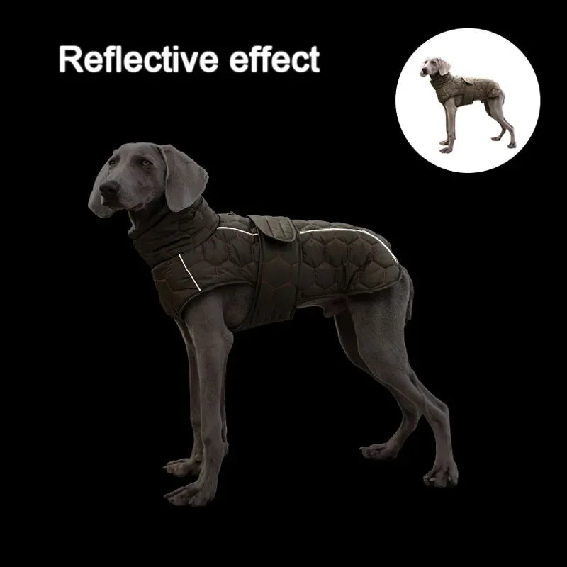 S-2XL Pet Dog Winter Coat Fleece Jacket Reflective Snowsuit Waterproof Windproof Apparel