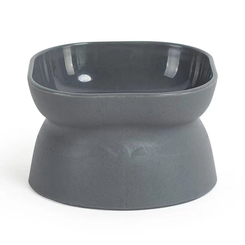 Dual-purpose Elevated Pet Cat/Dog Food Water Bowl