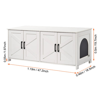 Cat Litter Box Enclosure for 2 Cats