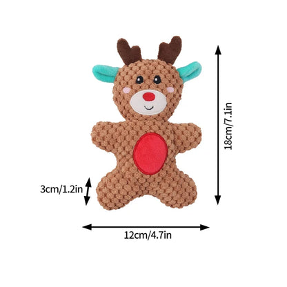 Pet Dog Xmas Plush Chew Squeaky Toys