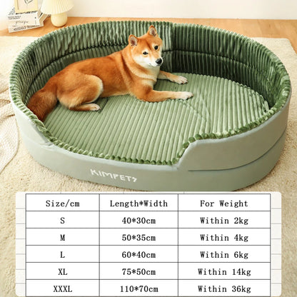 S-3XL Washable Plush Kennel Pet Dog Bed Sofa Cushion Mat