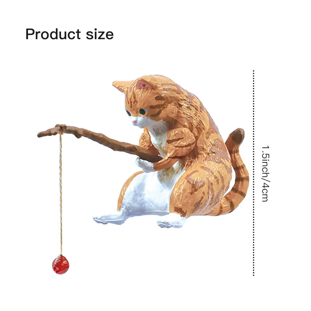 Aquarium Fish Tank Cat Hanging Creative Landscape Ornaments