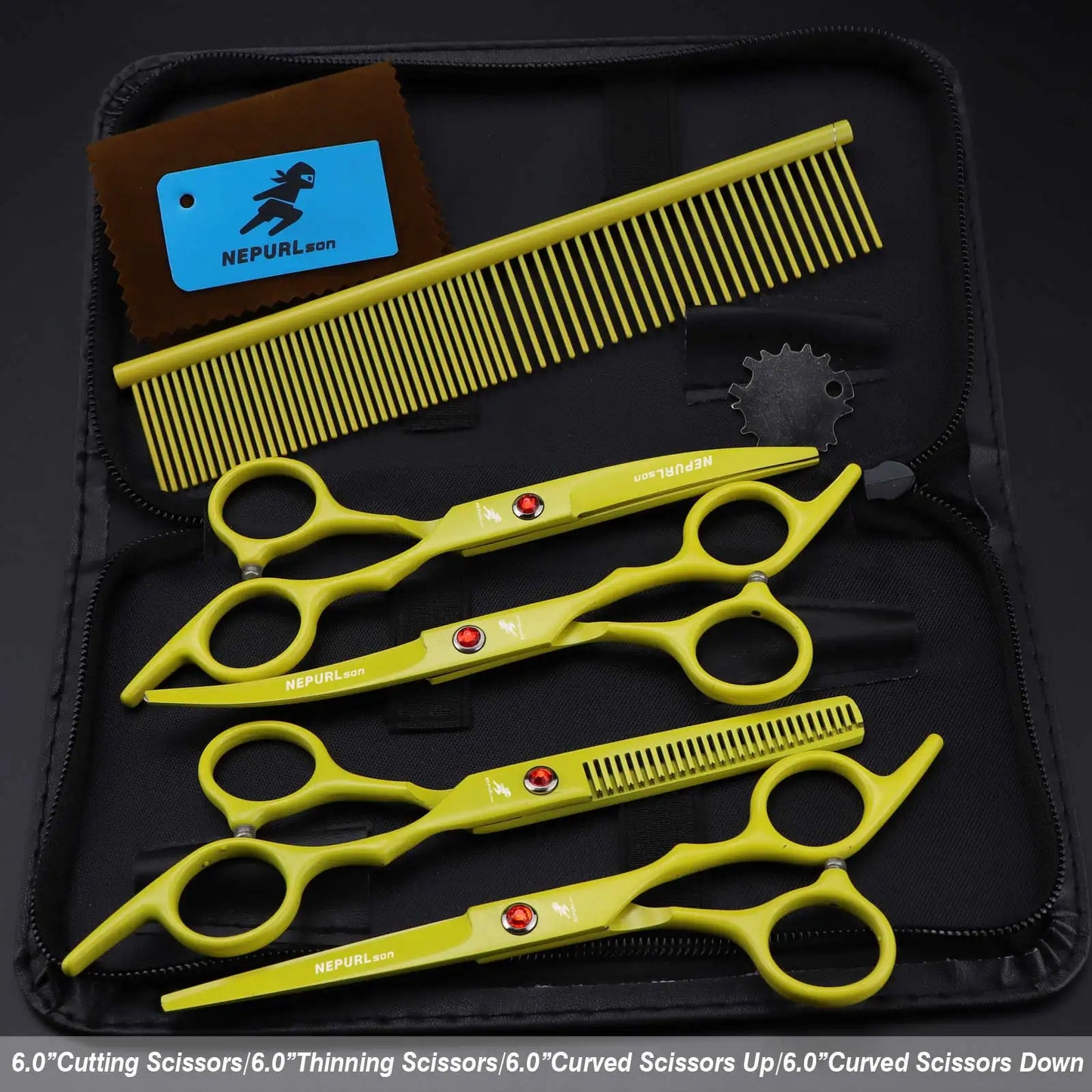 4-5pc Stainless Steel Pet Dog Cat 6" Grooming Scissors Comb Sets