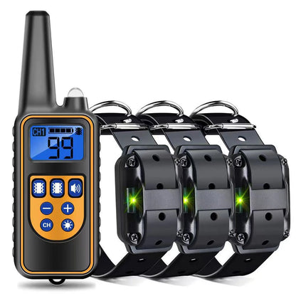 2600ft Waterproof Rechargeable Pet Dog Anti Bark Training Collar w/ Remote Control