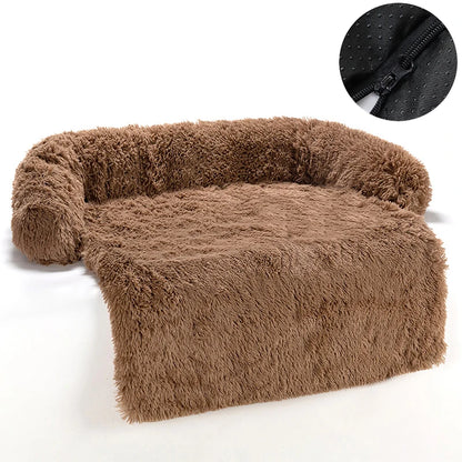 M-XL Removable Cover Plush Pet Dog Bed Sofa Cushion