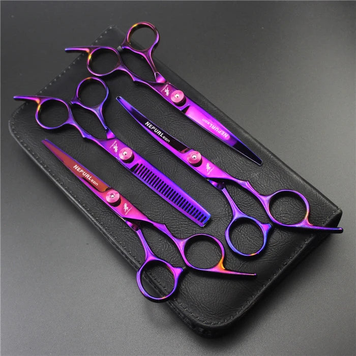 4pc Stainless Steel Pet Dog Cat Grooming Scissors Comb Sets