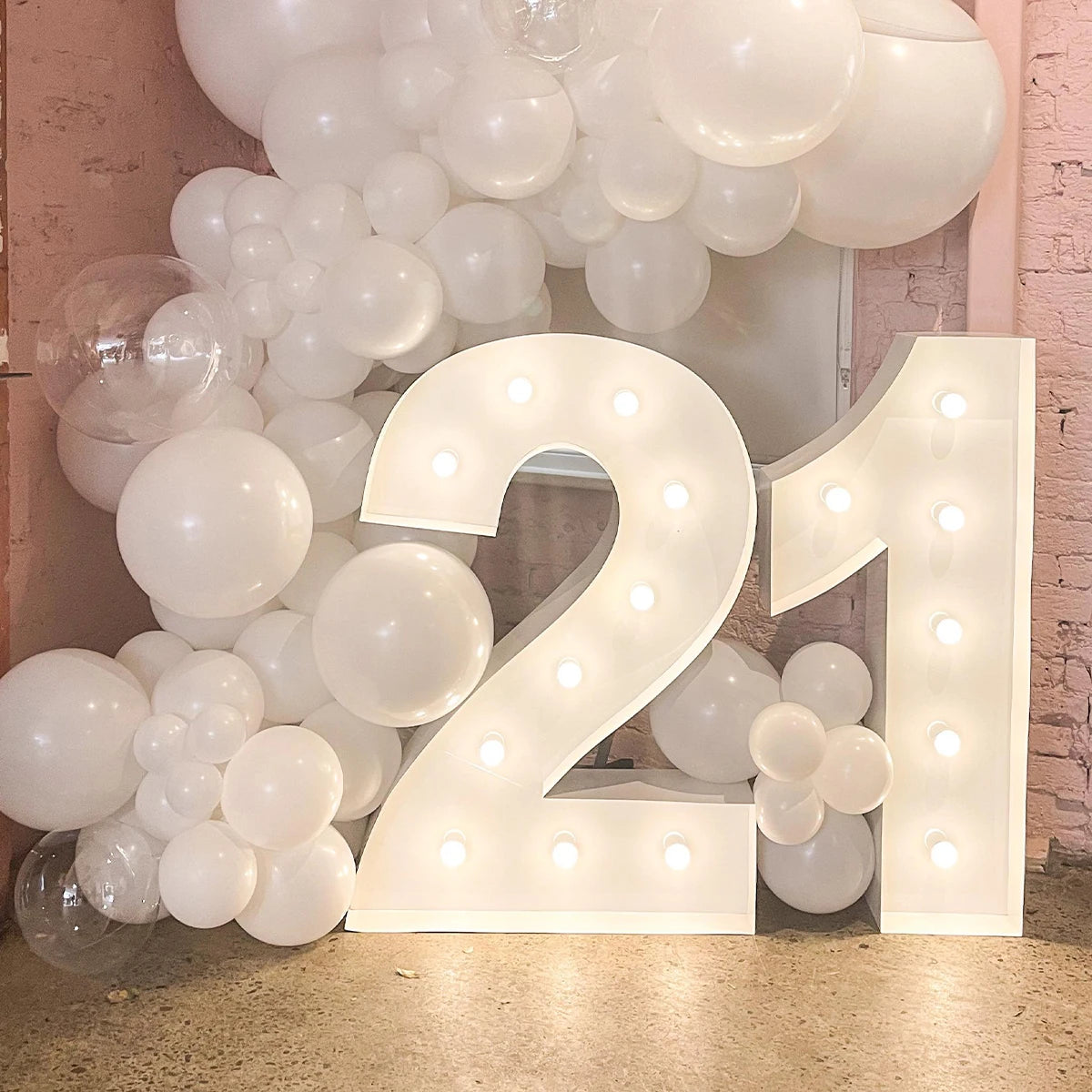 91.5cm Giant Light-Up Number Frame (0-9)