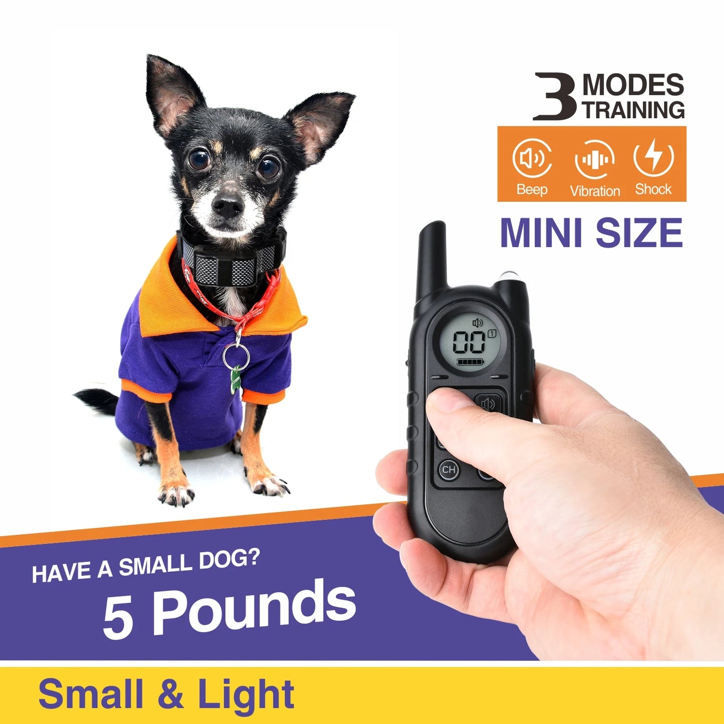 Pet Dog Rechargeable Anti Bark Training Collar