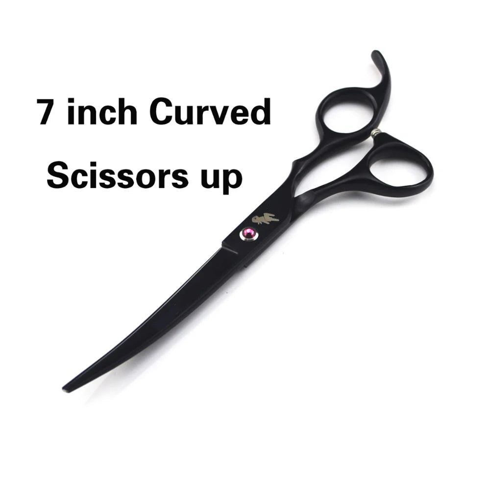 4pc 7" Stainless Steel Pet Dog Cat Grooming Scissors Comb Sets