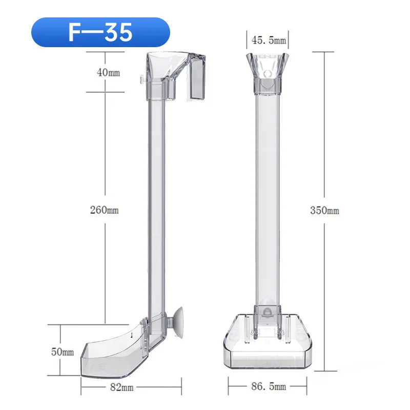 Acrylic Feeding Tube Aquarium Fish Tank Feeder