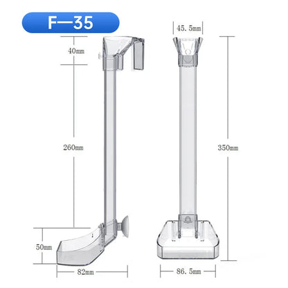 Acrylic Feeding Tube Aquarium Fish Tank Feeder