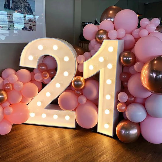 73cm LED Light Giant Number Balloon Filling Box