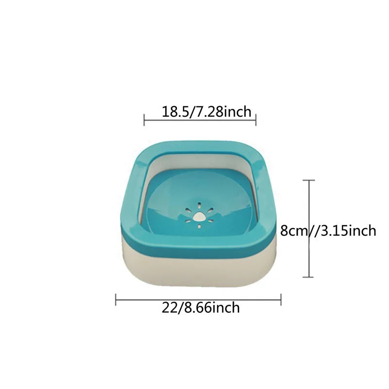 1L Anti-splash Pet Dog Cat  Water Bowl