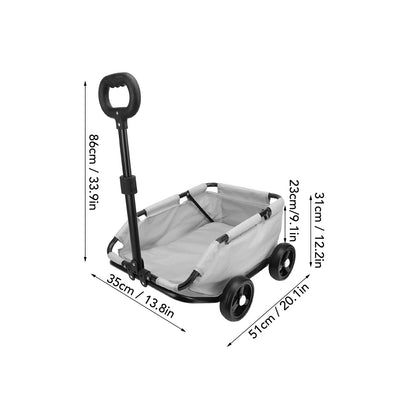 Lightweight Carbon Steel Pet Dog Cat Stroller Carrier Trolley