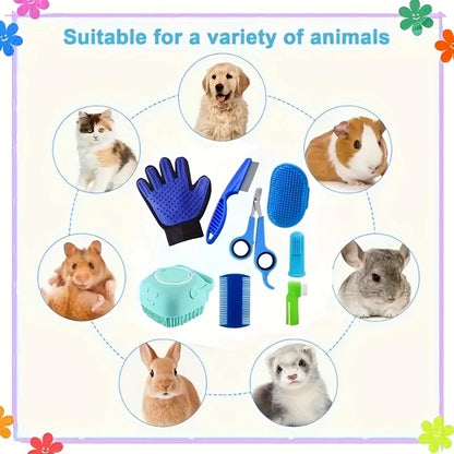 8Pcs Pet Dog Cat Grooming Set