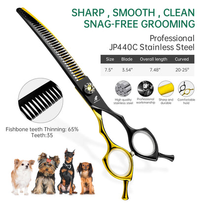 7-8" Stainless Steel Pet Dog Cat Grooming Thinning Scissors