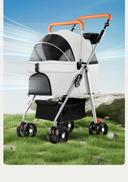 Detachable Lightweight Foldable Pet Dog Cat Stroller