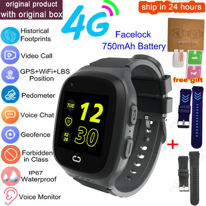 4G Kids Smart Watch GPS Video Call IP67 Waterproof Tracker
